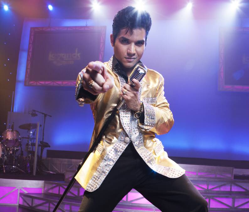 ICON: Vic Trevino performs as a younger version of Elvis in the show.