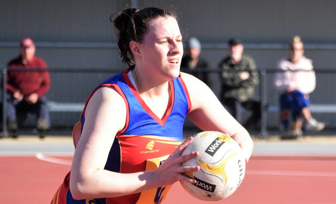 Danielle O'Toole was one of the key performers in Marong's hard-fought four goal win over Pyramid Hill on Saturday. File picture by Kieran Iles