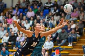 Goal shooter Torie Skrijel was one of the Strikers' strongest performers in Wednesday night's VNL 23-and-under loss to Boroondara Express. File picture by Enzo Tomasiello