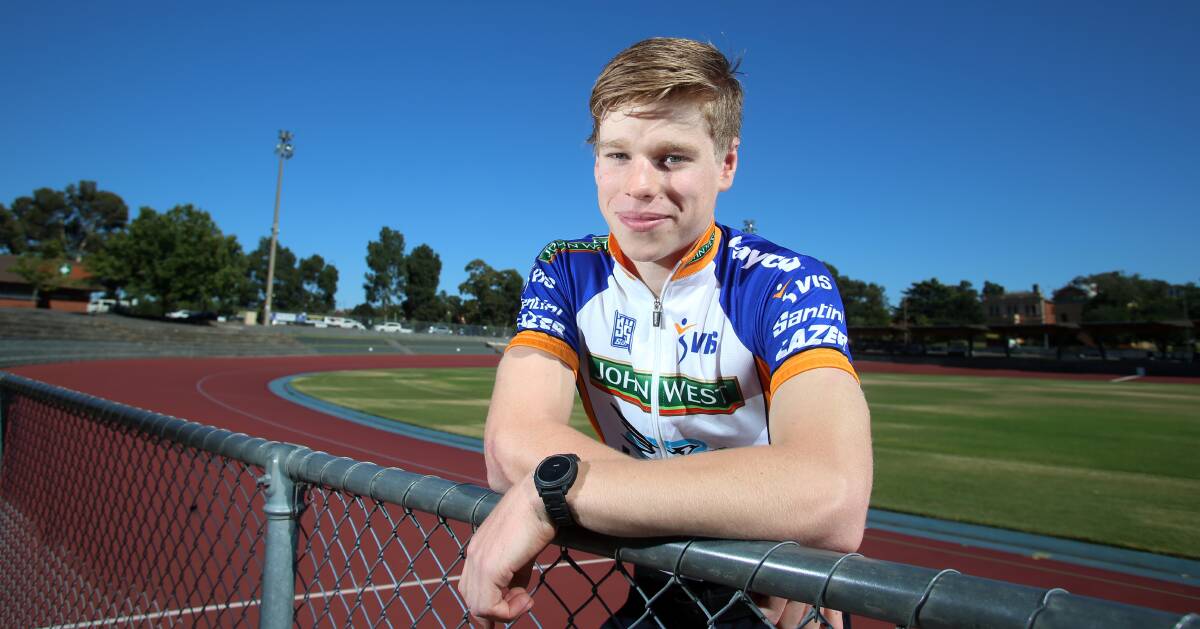 THRILL: Bendigo's Isaac Buckell is ready to take on the big guns of Australian cycling in the Bendigo International Madison. Picture: GLENN DANIELS