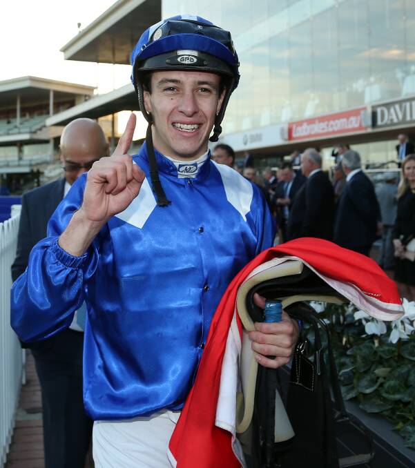 Jockey Jordan Childs has been suspended for one month. Picture: AAP Image/George Salpigtidis