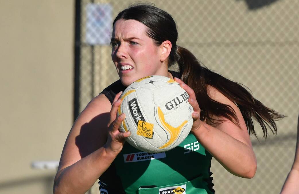 Goal attack Abbey Ryan was the Roos' best player in Saturday's loss to Castlemaine at Camp Reserve. File picture by Darren Howe