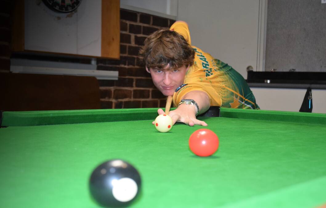 Joseph Evans will represent Australia for the second straight year at the Ultimate Pool WEPF World Championships, this time in England. Picture by Kieran Iles