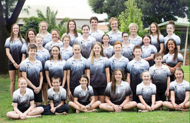 READY: The Bendigo East Swimming club which will contest the 2017 Victorian Country Swimming Championships in Sale this weekend.