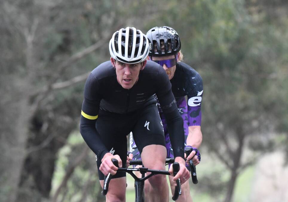 Mark O'Brien on his way to victory in stage two of the Merv Dean Memorial Tour. Picture by Noni Hyett