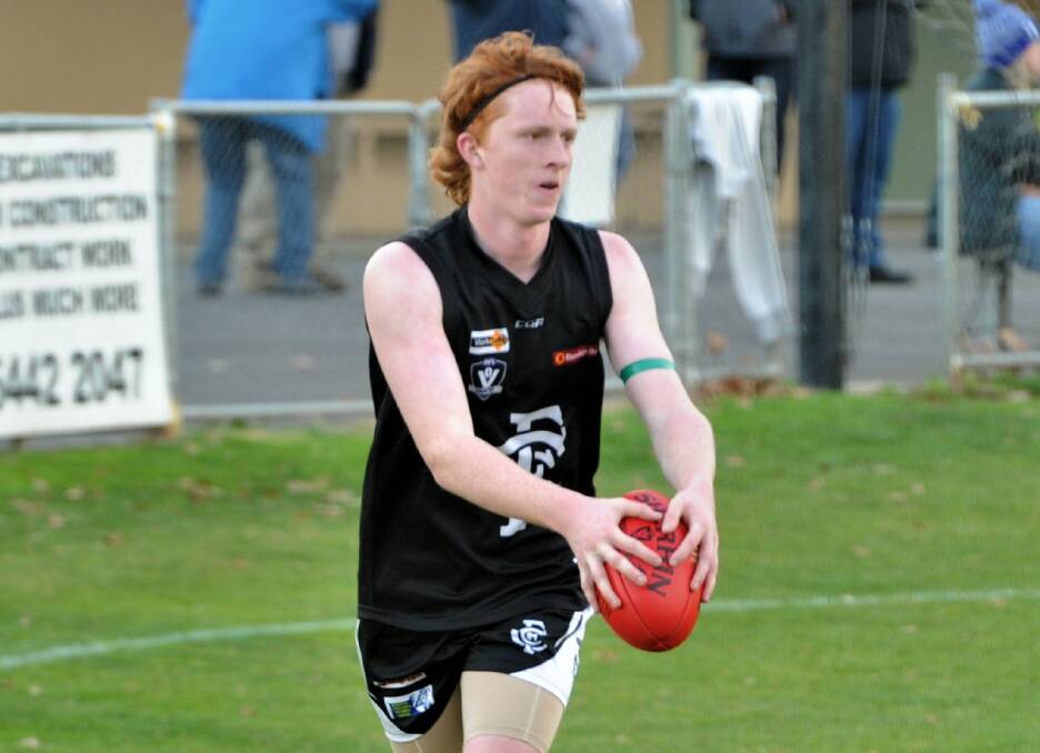 Brodie Byrne made a great start to the season for Castlemaine on Saturday. The Pies won by 11 points for new coach Brendan Shepherd.