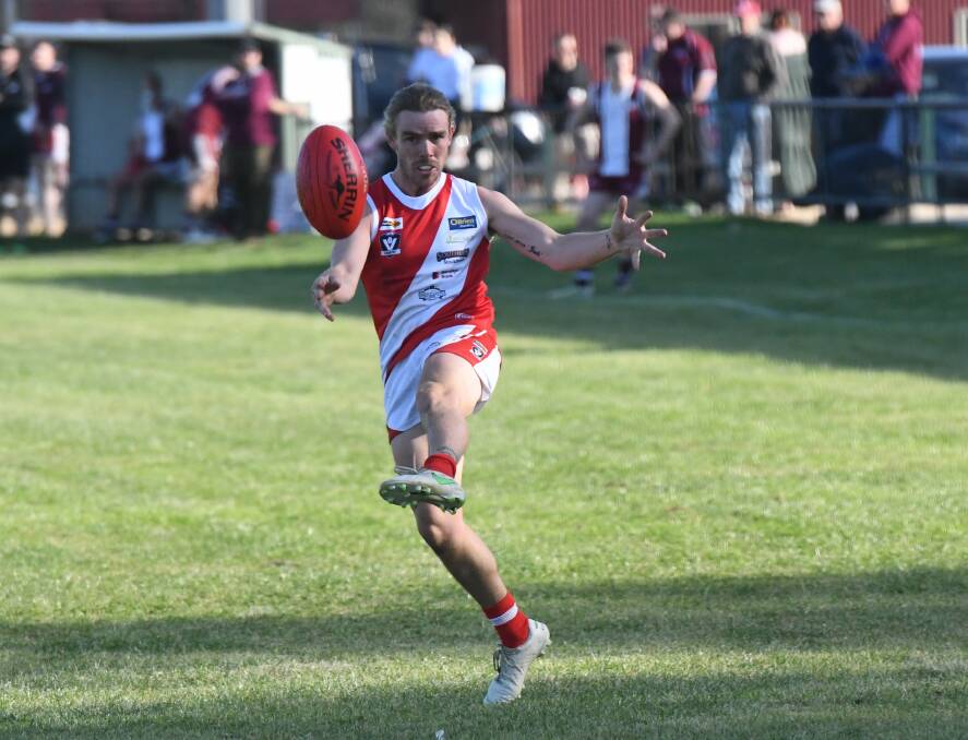 Harry Donegan in action for Bridgewater in the LVFNL.