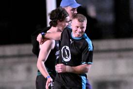 Coby Perry enjoyed the final BFNL inter-league squad's final training session on Thursday night. Picture by Darren Howe