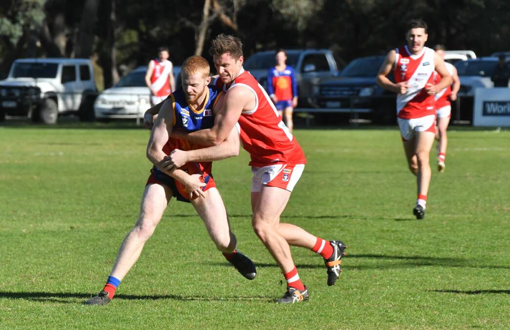 The pressure was high early in Saturday's Marong versus Bridgewater clash.