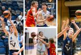 Bendigo Junior Braves quartet Max Connick, Nick Harvey, Arabella Dietz and Lexie Fennell are competing in the National Under-16 Basketball Championships in Bendigo. Pictures by Enzo Tomasiello