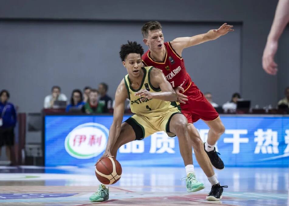 Dash Daniels in action for Australia during the FIBA Under-17 World Cup in Turkey. Picture by FIBA