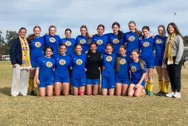 The Bendigo Amateur Soccer League under-16 girls finished runner-up at the Country Championships in Mildura. Picture contributed