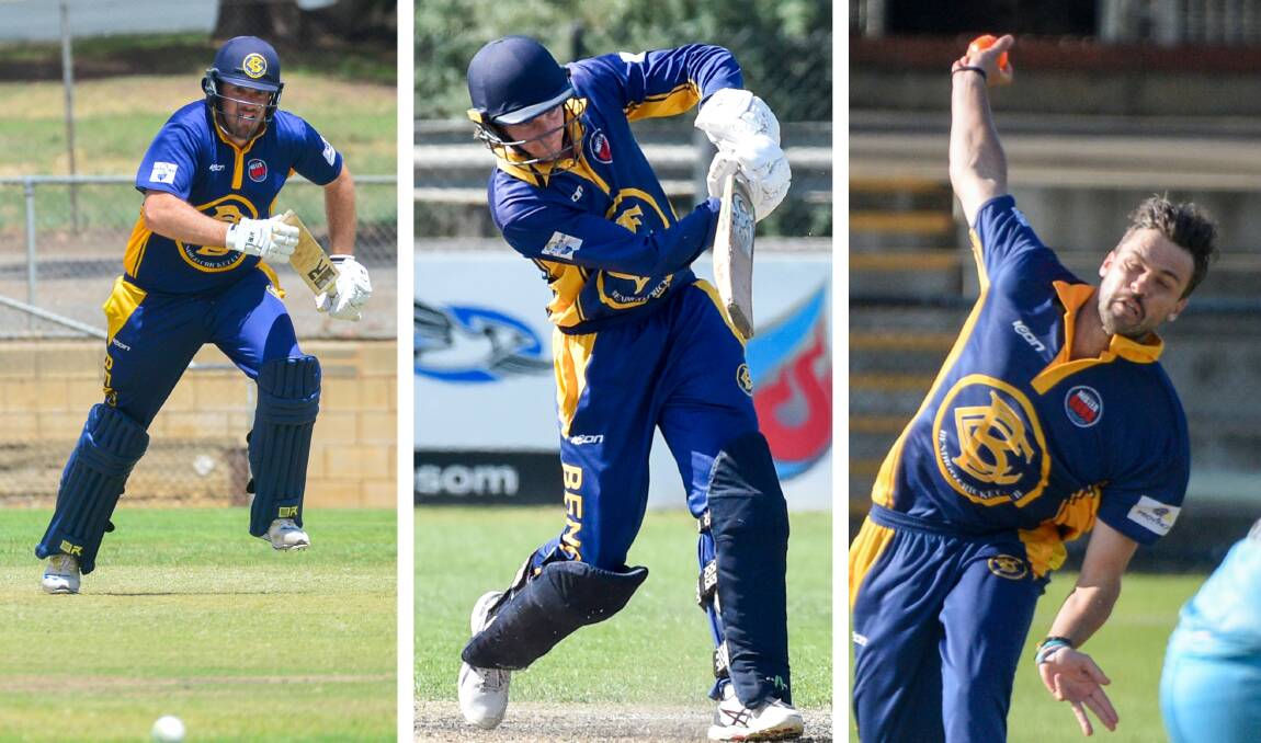 Kyle Humphrys, Bailey George and Nathan Fitzpatrick will have a major impact on how far Bendigo goes in the BDCA this summer.