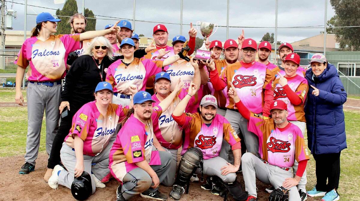 Falcons and Scots played in Matty's Game in the Bendigo Baseball Association. Picture contributed