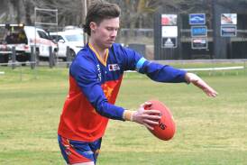 Marong's Ryley Taylor has established himself as one of the best players in the LVFNL. Picture by Adam Bourke