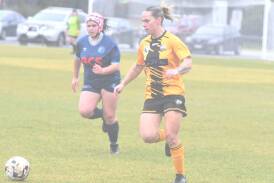 Strathfieldsaye Colts United's Maddie Ridsdale had a great game against Eaglehawk on Saturday. Picture by Adam Bourke