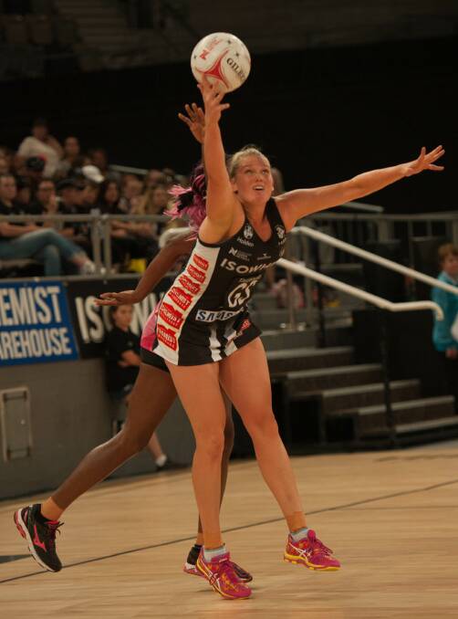 BEST ON COURT: Caitlin Thwaites gave the Adelaide defence plenty of headaches in Collingwood's Super Netball victory. Picture: PATRICK THWAITES