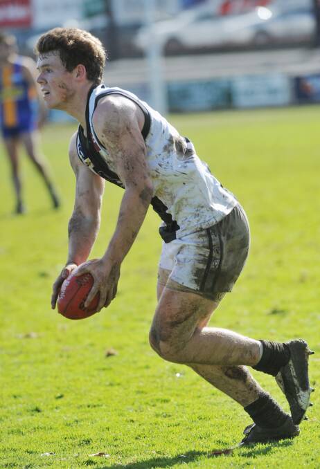 Current Maryborough co-coach Matt Johnston in action for the Magpies in 2008.