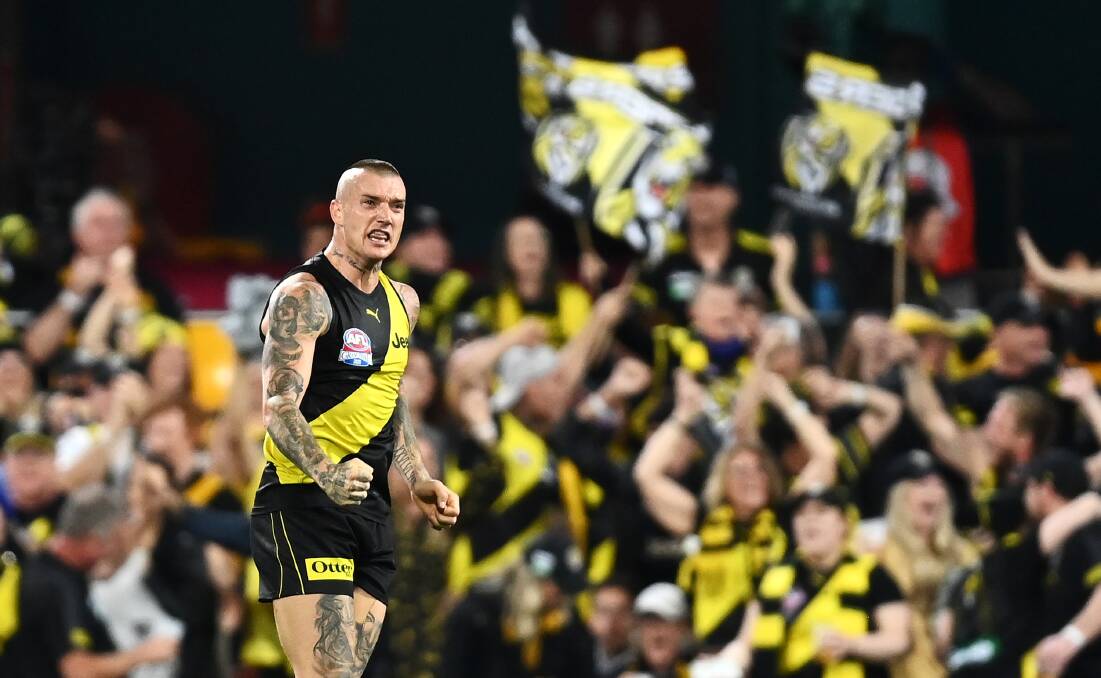 Dustin Martin will play his 300th AFL game for Richmond on Saturday when the Tigers take on Hawthorn.