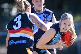 Eaglehawk did enough to hold on and defeat the Bendigo Thunder by four points at Weeroona Oval on Sunday. Picture by Darren Howe
