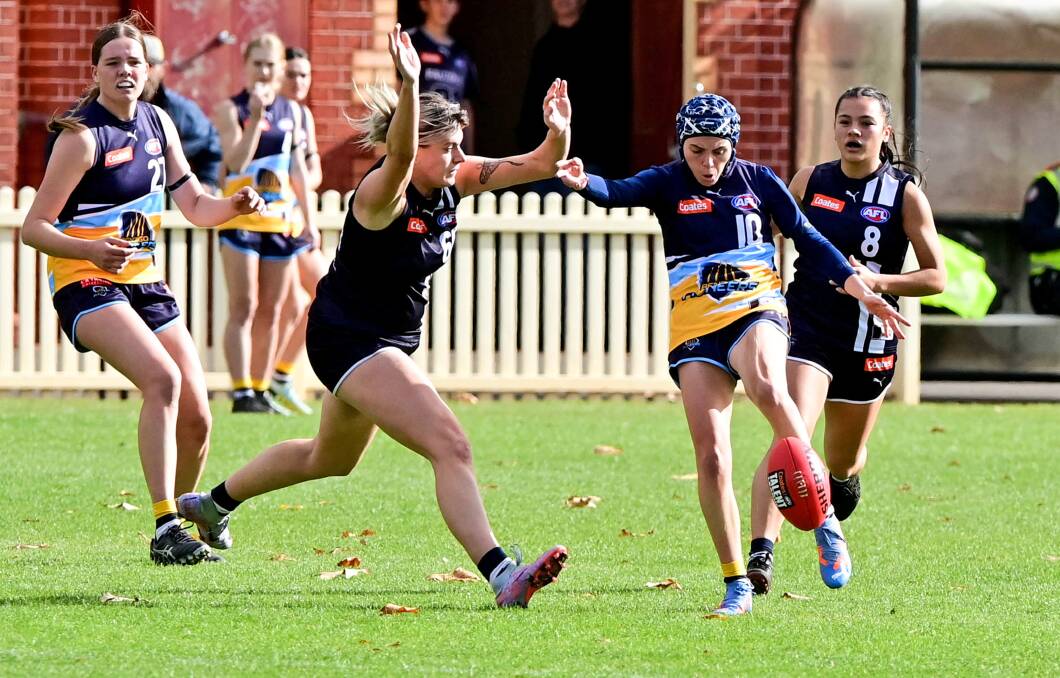 Keely Fullerton's agility was on display at ther AFLW Draft Combine. 