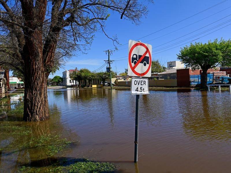 The town of Rochester in Victoria was devastated by flooding in October 2022. (Brendan McCarthy/AAP PHOTOS)