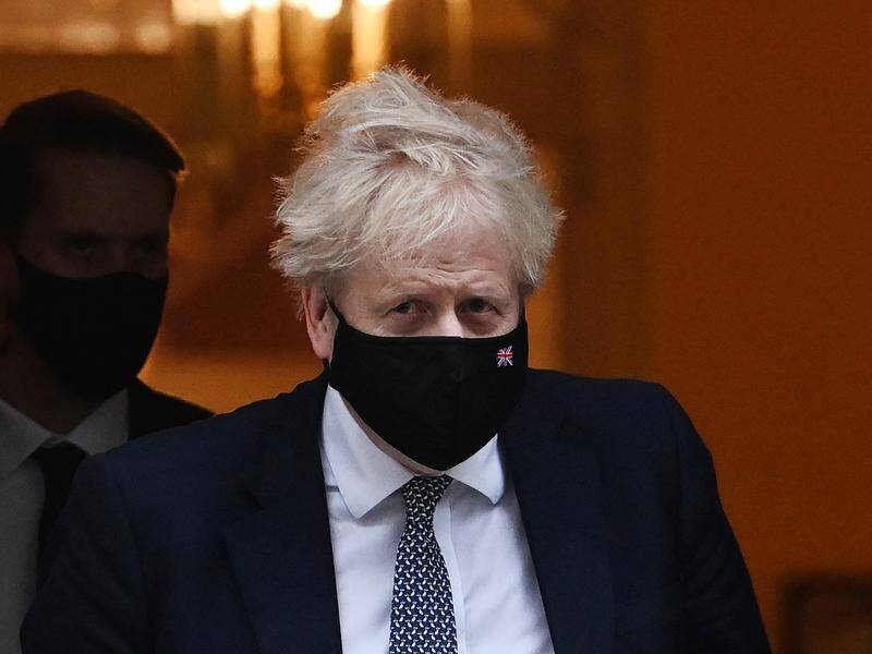 Britain's MI5 issued a spy alert to distract from Boris Johnson's COVID party, a court was told. (EPA PHOTO)
