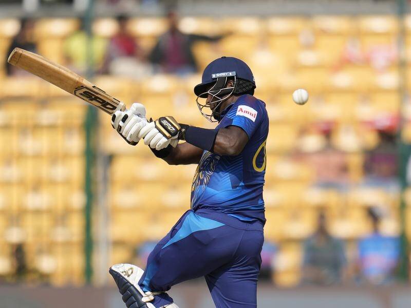 An all-round performance from Angelo Mathews led Sri Lanka to a T20 series victory over Afghanistan. (AP PHOTO)