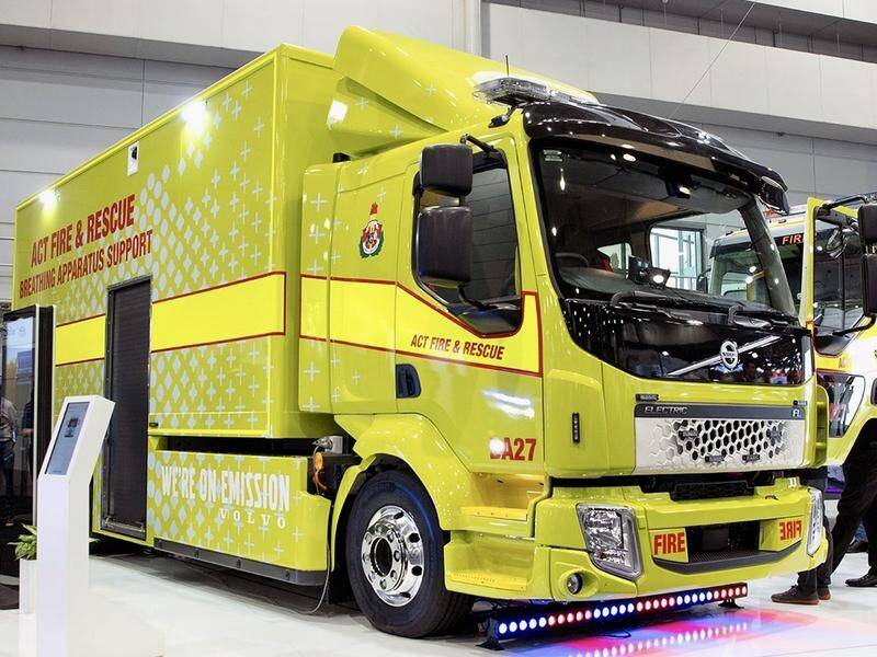 ACT, Volvo reveal Australia's first electric fire truck