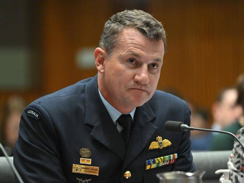 National cybersecurity coordinator air vice-marshal Darren Goldie has been recalled to Defence. (Mick Tsikas/AAP PHOTOS)
