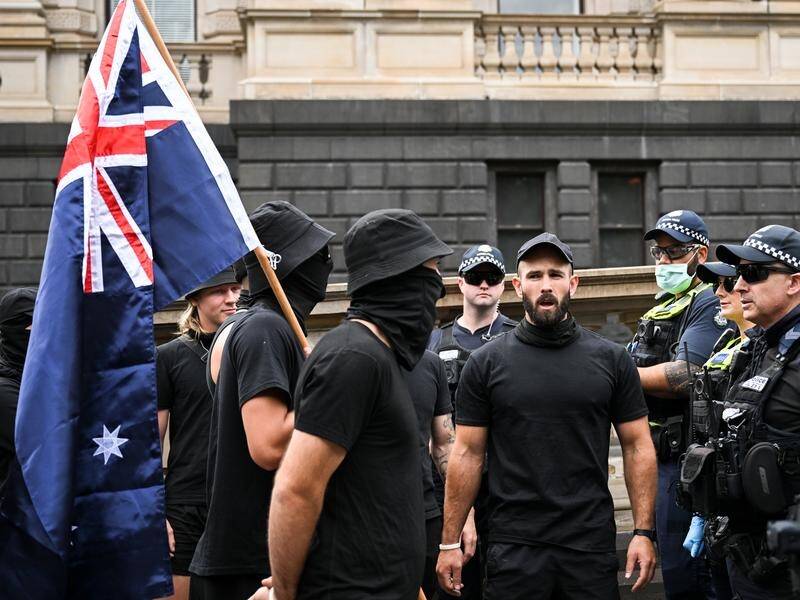 Laws prohibiting Nazi salutes and symbols are expected to come into effect in Tasmania this year. (James Ross/AAP PHOTOS)