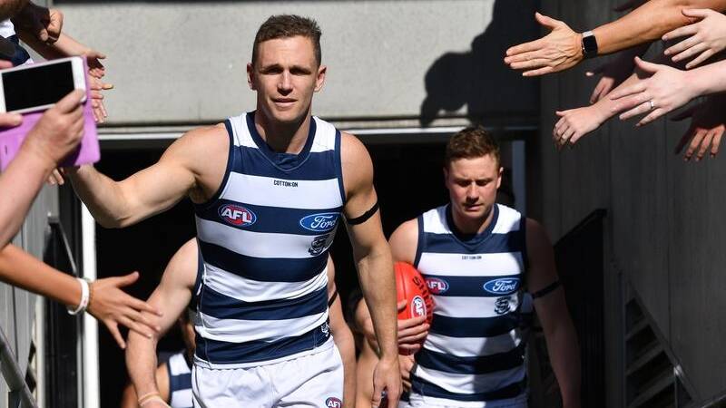 Bendigo's Joel Selwood will be front of mind for many locals as the Cats face the Swans today. File picture