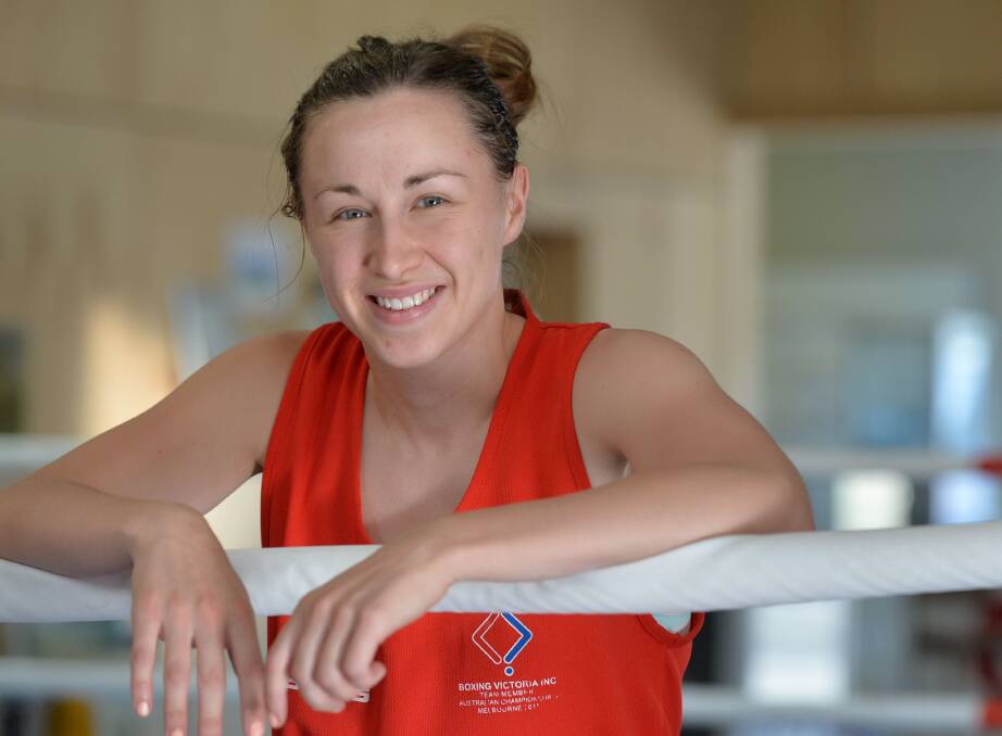 Jocelyn Amiet won this year's Victorian Amateur Boxing Association elite women's 54kg state championship. 
