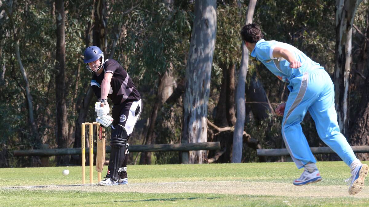 Huntly-North Epsom's Harry Whittle made an unbeaten 38 against Strathdale-Maristians. Picture: PETER WEAVING