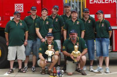 CHAMPIONS: The Oscar 1 mine rescue team.