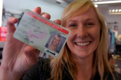PROOF: Zoe Burnett displays her ID in readiness for next week's Bendigo Cup meeting.